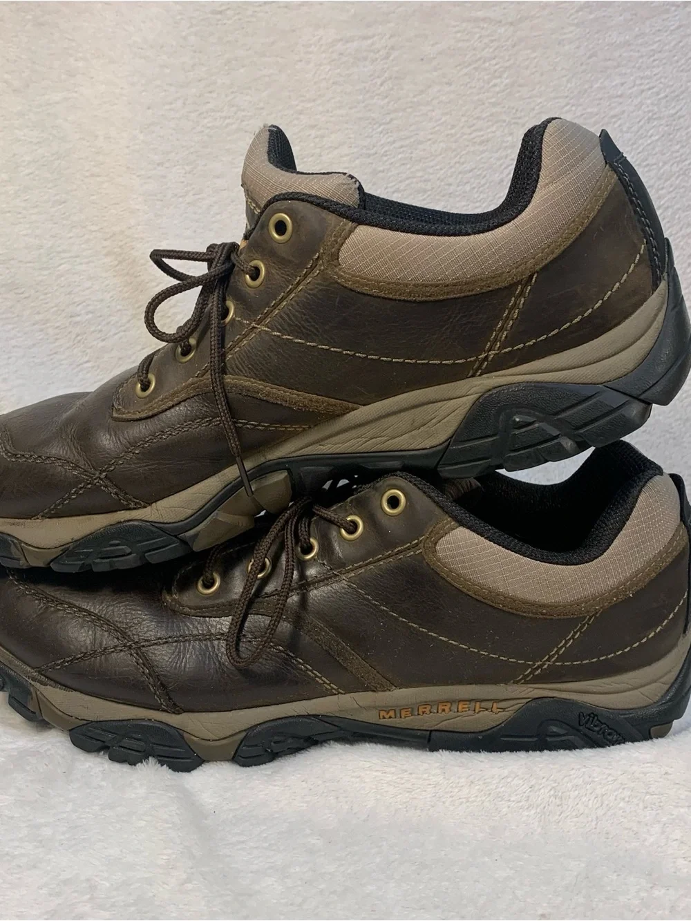Merrell Kangaroo Performance  Lace-Up Hiking Shoes Vibram Soles Large Size 14